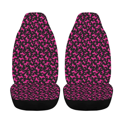 Akita Silhouette & Paw Car Seat Covers - WagALotBowWow