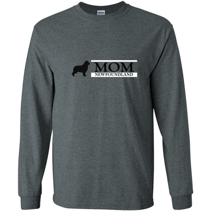 Newfoundland Mom Black Unisex Ultra Cotton Long Sleeve T-Shirt - WagALotBowWow