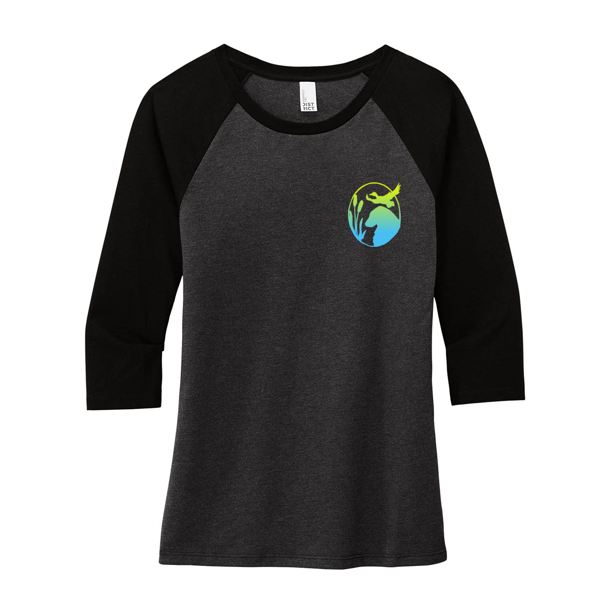 Flatty Life 3/4-Sleeve Raglan - WagALotBowWow