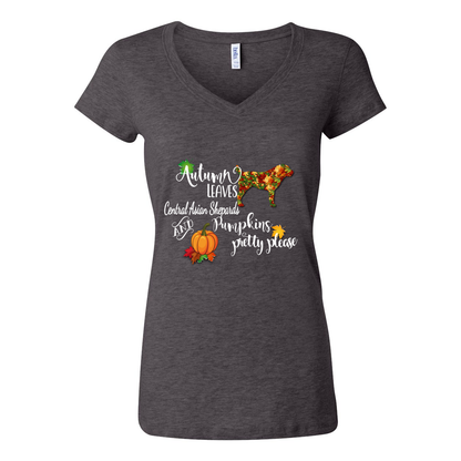 CAS Autumn Short Sleeve Jersey V-Neck Tee - WagALotBowWow