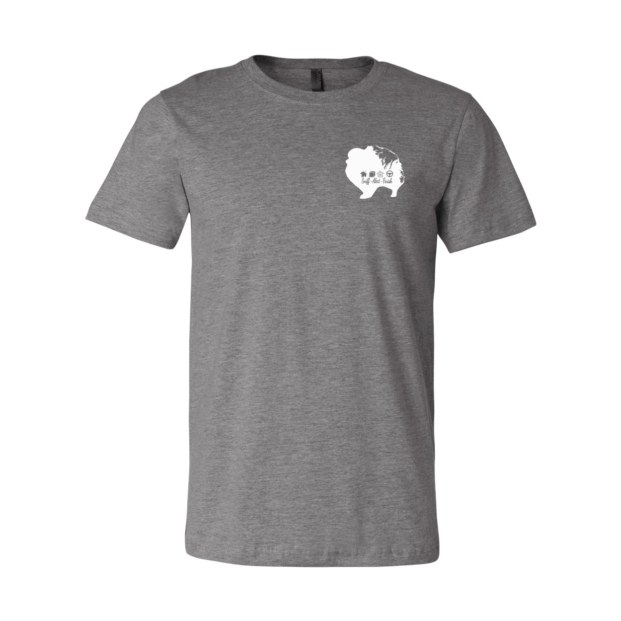 Pomeranian Scent F/B Unisex SS Jersey Tee - WagALotBowWow