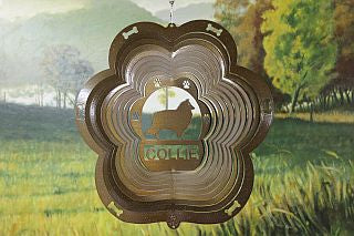 12"Dog Breed Wind Spinner - Copper - WagALotBowWow