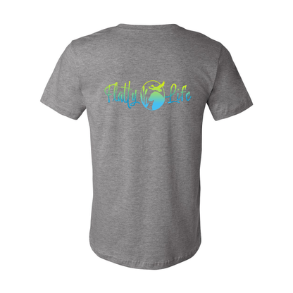 Flatty Life Front/Back Unisex SS Jersey Tee - WagALotBowWow