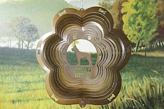 12"Dog Breed Wind Spinner - Copper - WagALotBowWow
