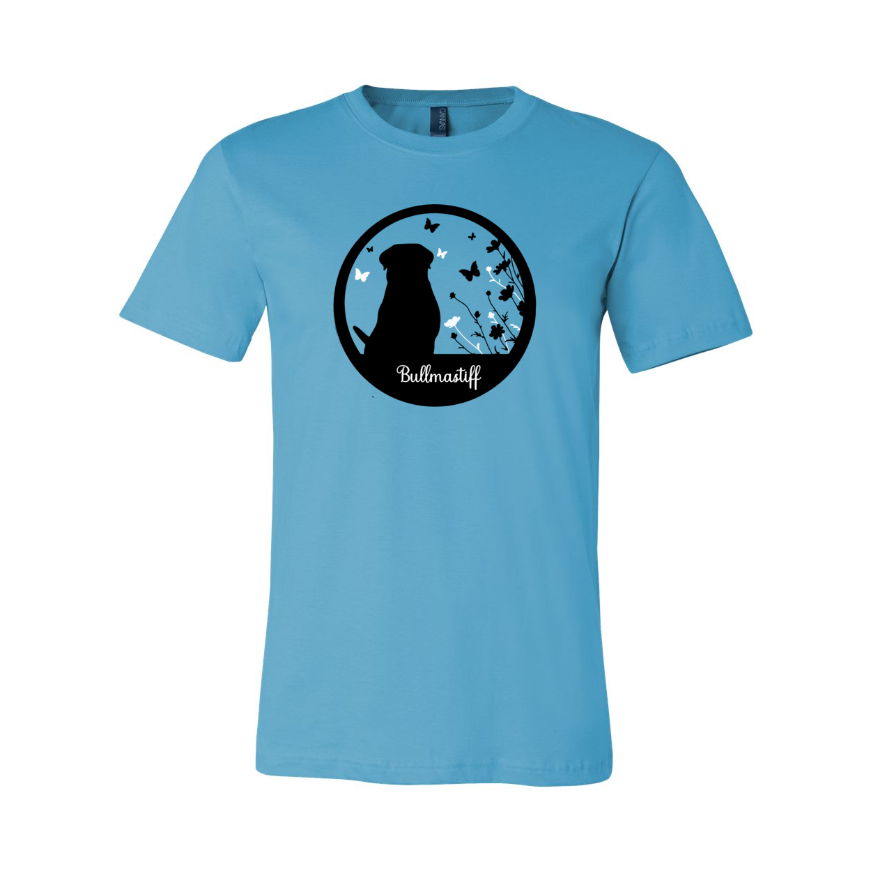 Bullmastiff Flowers Unisex SS S,M,L,XL - WagALotBowWow