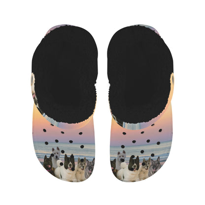 Custom Fleece lined Foam Clogs For Adults - WagALotBowWow