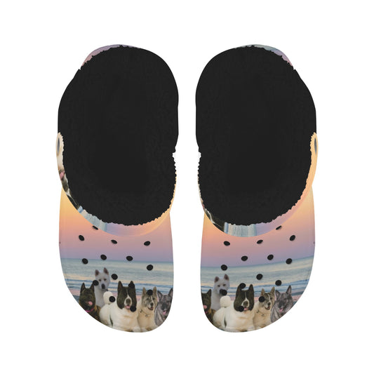 Custom Fleece lined Foam Clogs For Adults - WagALotBowWow