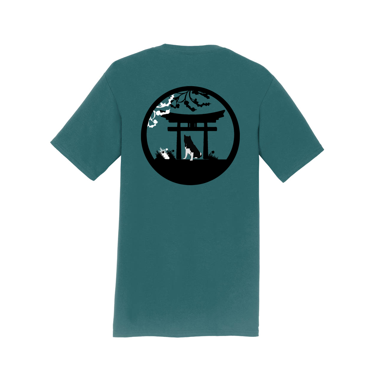 Akita Tree & Gate SS - WagALotBowWow