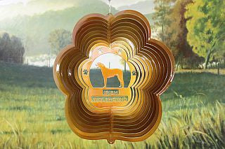 12"Dog Breed Wind Spinner - Copper - WagALotBowWow
