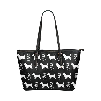 PBGV Leather Tote - WagALotBowWow