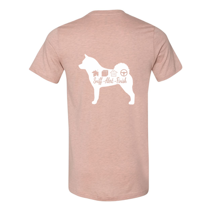 Akita Scent Sniff F/B Unisex SS Jersey Tee - WagALotBowWow