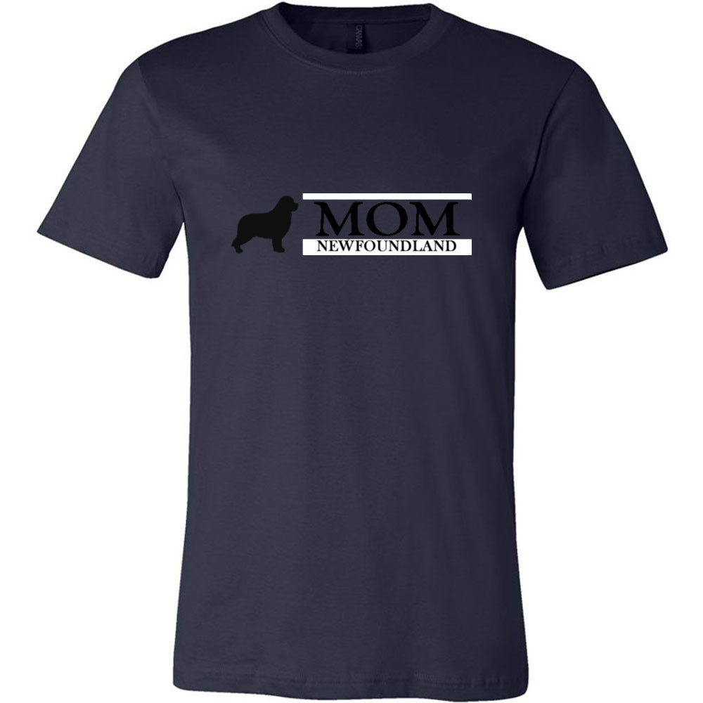 Newfoundland Mom Black Unisex Short Sleeve Jersey Tee - WagALotBowWow
