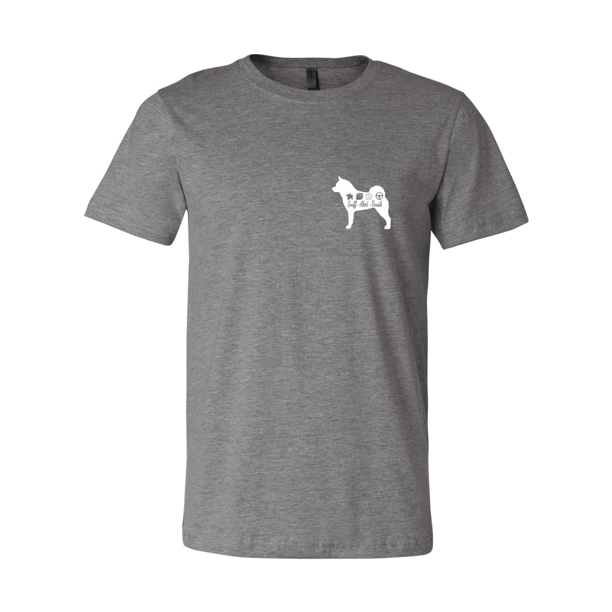 Akita Scent Sniff F/B Unisex SS Jersey Tee - WagALotBowWow