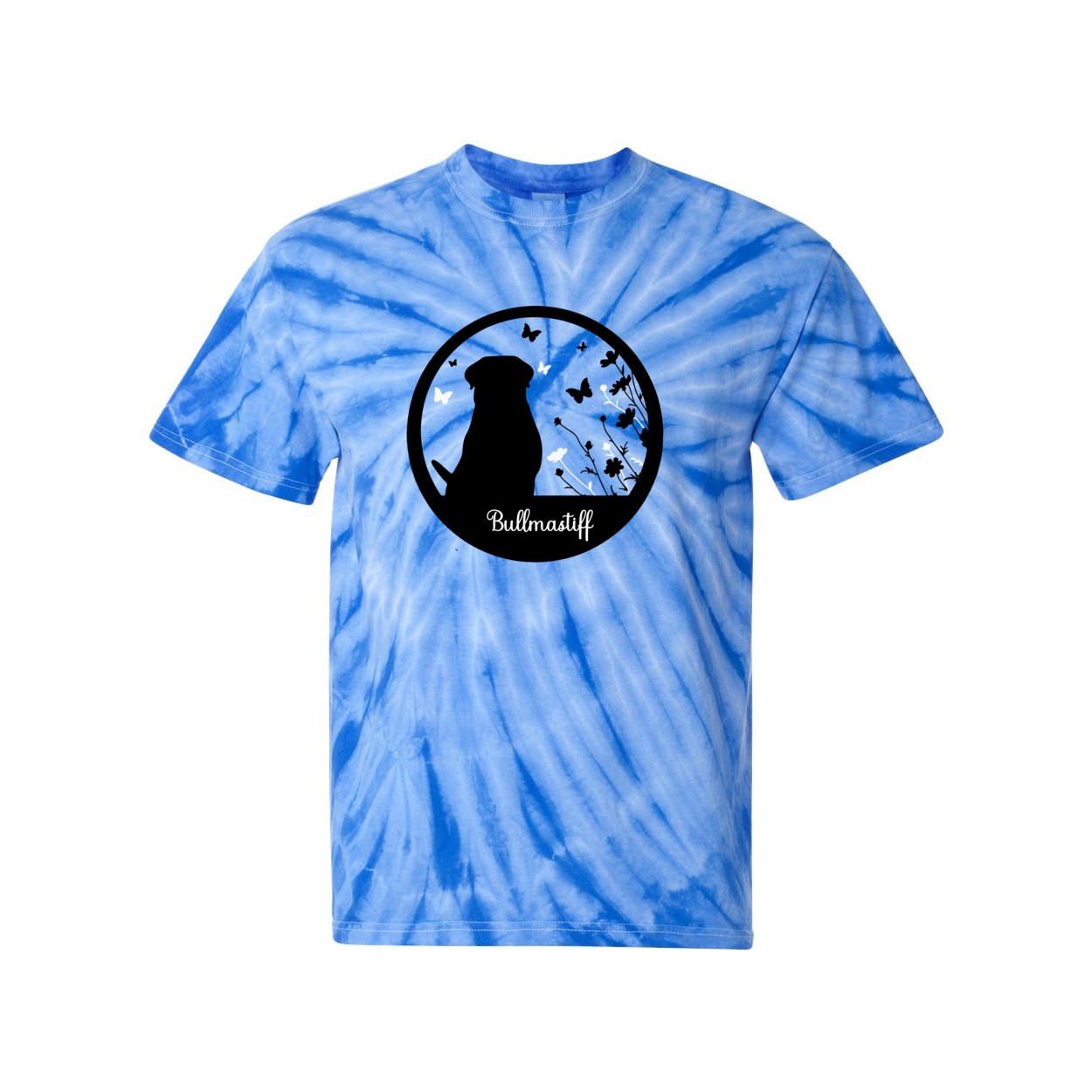 Bullmastiff Flowers Pinwheel SS S,M,L,XL - WagALotBowWow