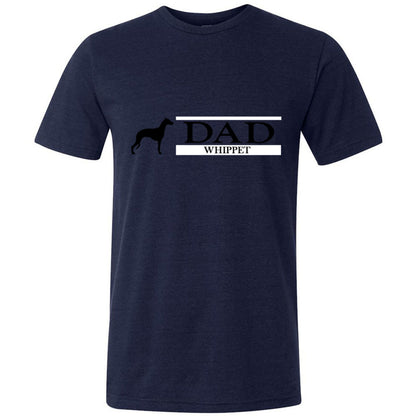 Whippet Dad Unisex Triblend Short Sleeve Tee - WagALotBowWow