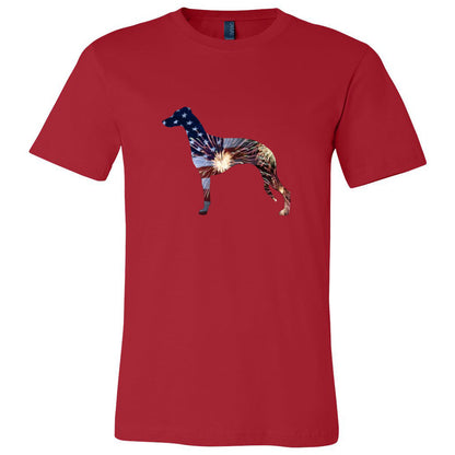 Patriotic Whippet Unisex Short Sleeve Jersey Tee - WagALotBowWow