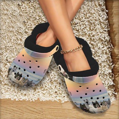 Custom Fleece lined Foam Clogs For Adults - WagALotBowWow