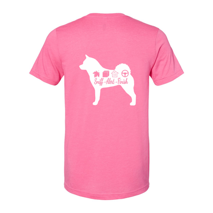 Akita Scent Sniff F/B Unisex SS Jersey Tee - WagALotBowWow