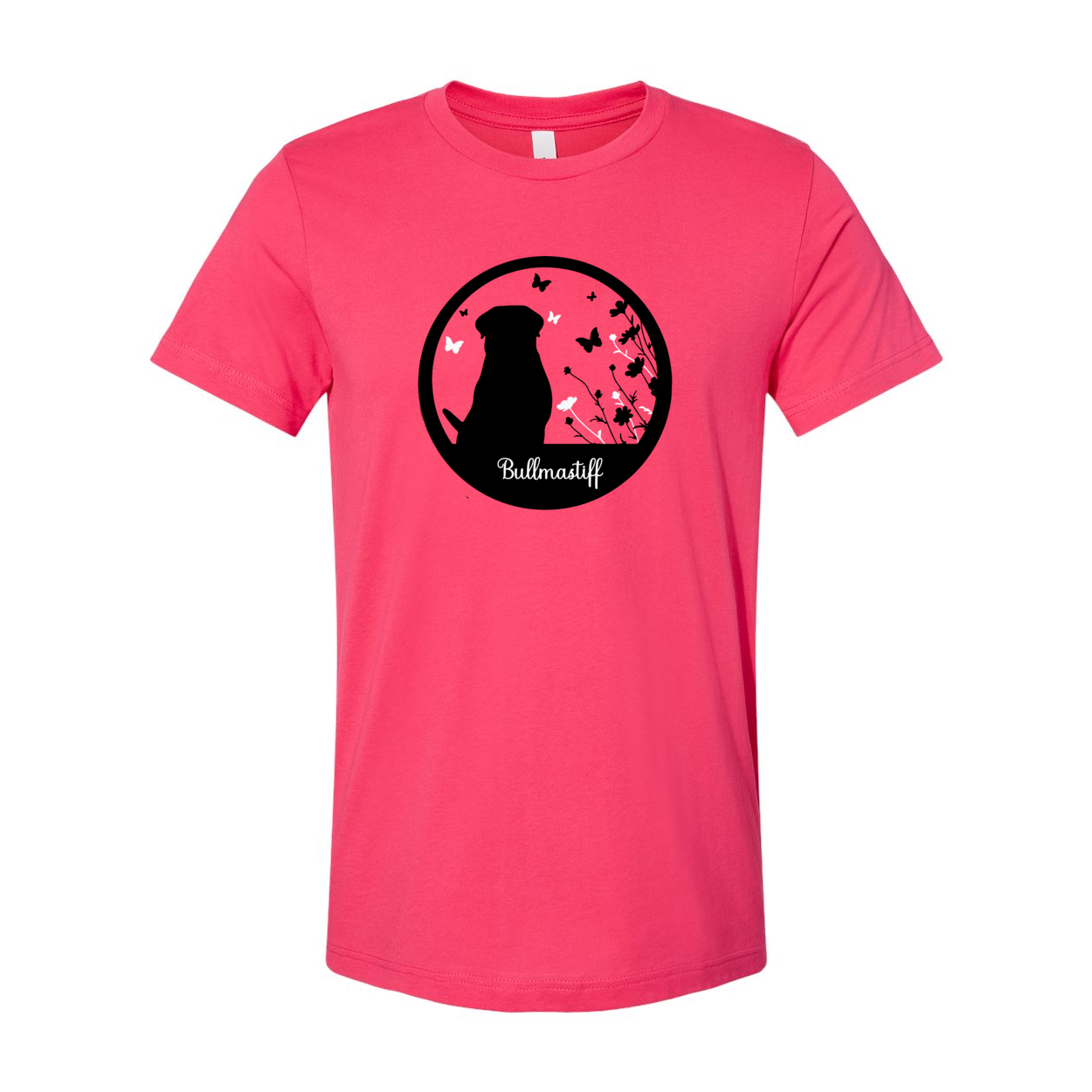 Bullmastiff Flowers Unisex SS S,M,L,XL - WagALotBowWow