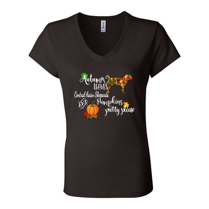 CAS Autumn Short Sleeve Jersey V-Neck Tee - WagALotBowWow