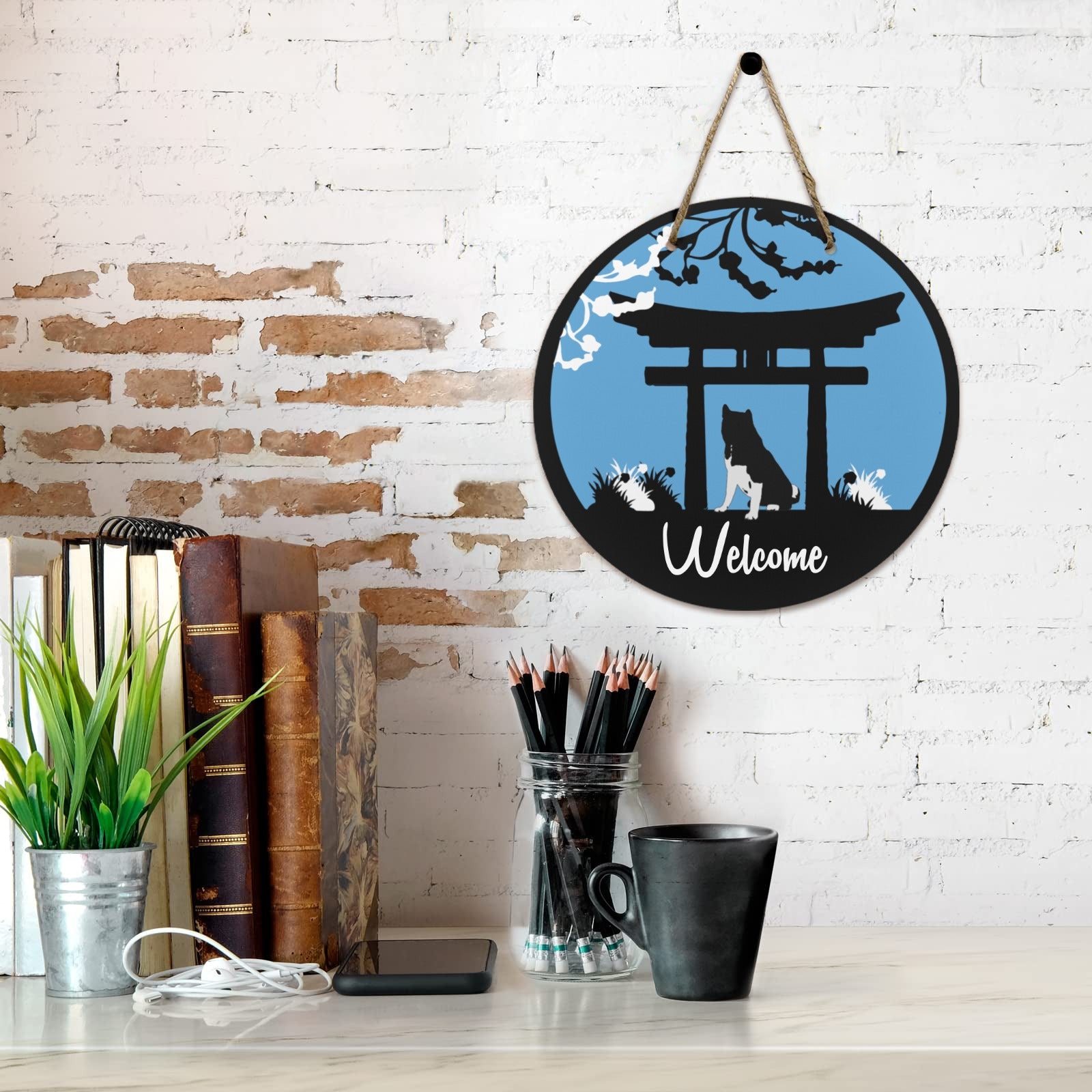 Custom Wooden Door Sign - WagALotBowWow