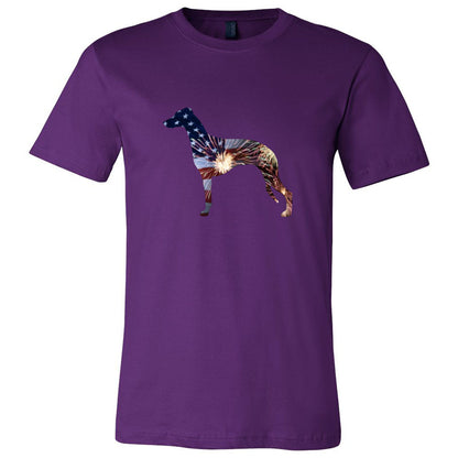 Patriotic Whippet Unisex Short Sleeve Jersey Tee - WagALotBowWow