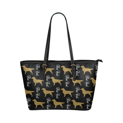 Flat Coat Leather Tote - WagALotBowWow