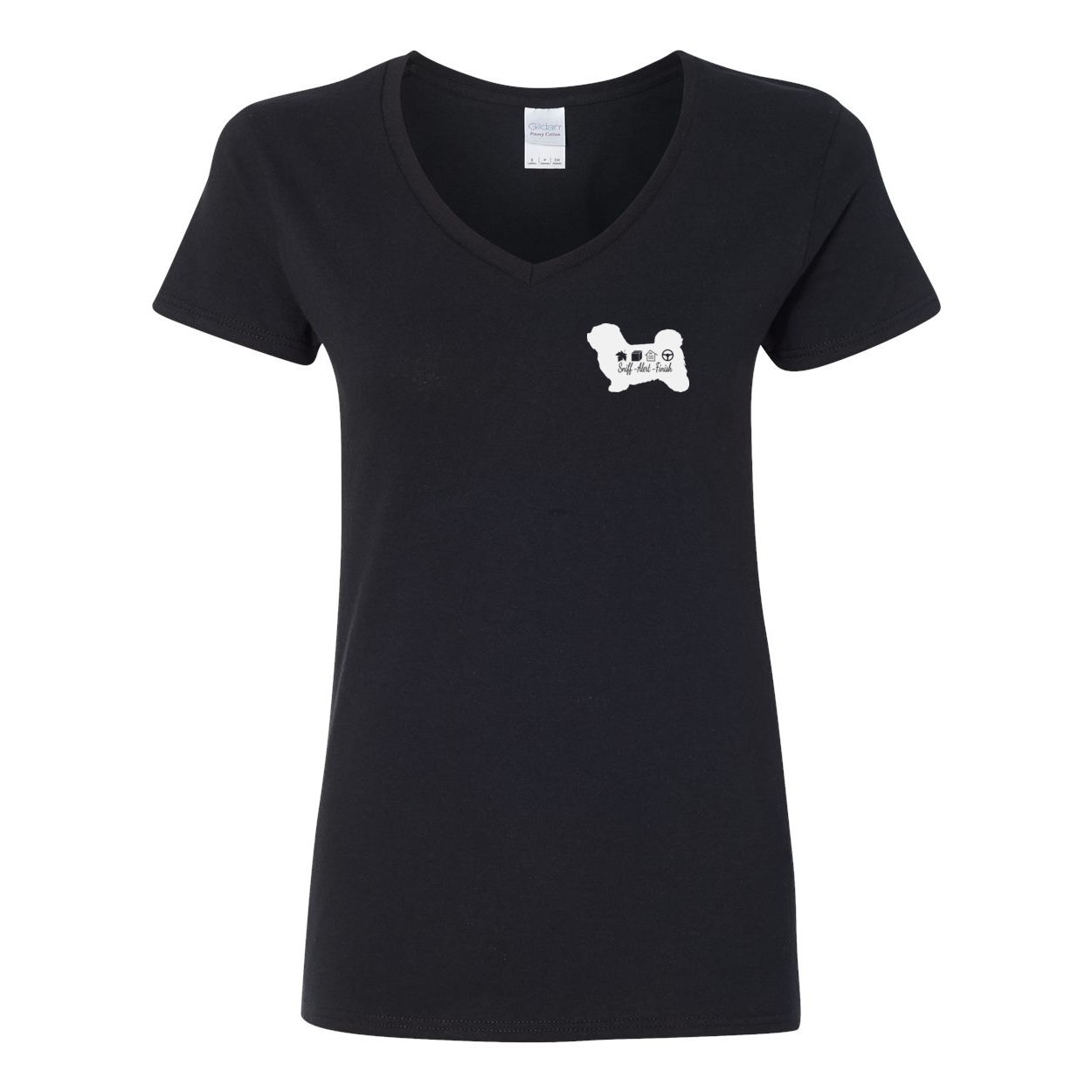 Havanese Scent F/B Women's V-Neck T-Shirt - WagALotBowWow