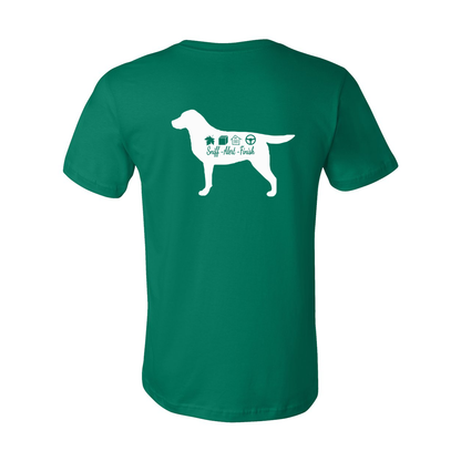 Labrador Scent F/B Unisex SS Jersey Tee - WagALotBowWow