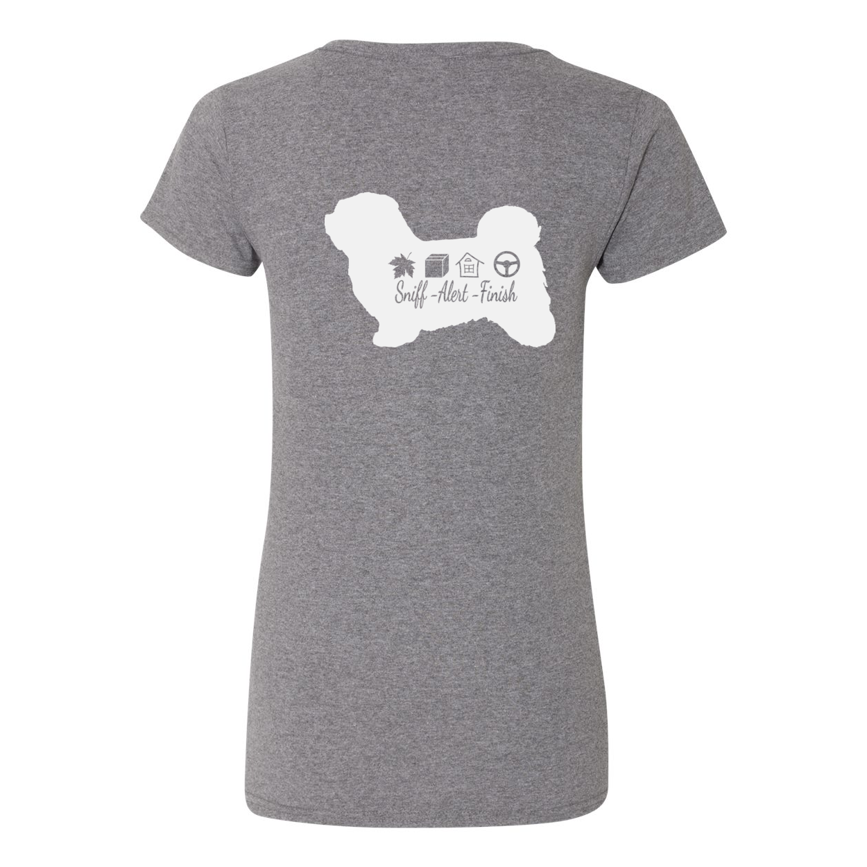 Havanese Scent F/B Women's V-Neck T-Shirt - WagALotBowWow