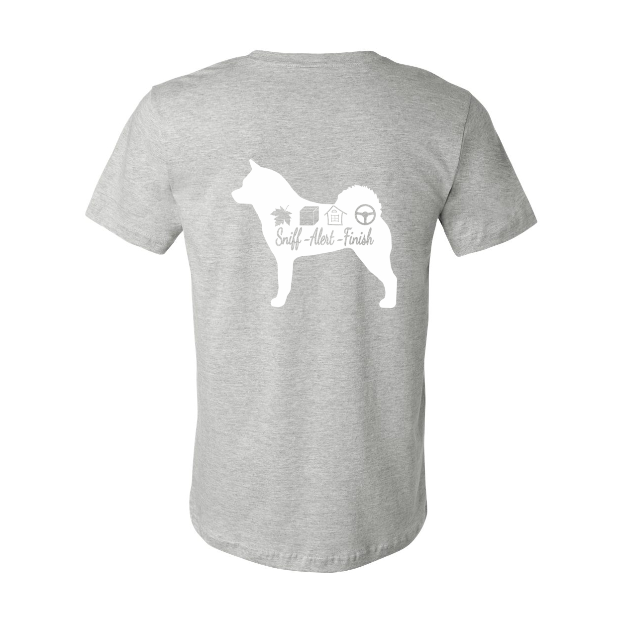 Akita Scent Sniff F/B Unisex SS Jersey Tee - WagALotBowWow