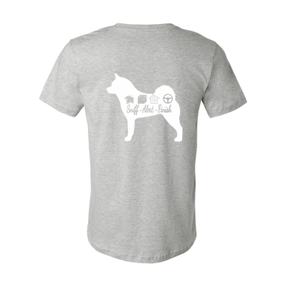 Akita Scent Sniff F/B Unisex SS Jersey Tee - WagALotBowWow