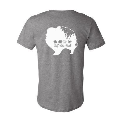 Pomeranian Scent F/B Unisex SS Jersey Tee - WagALotBowWow