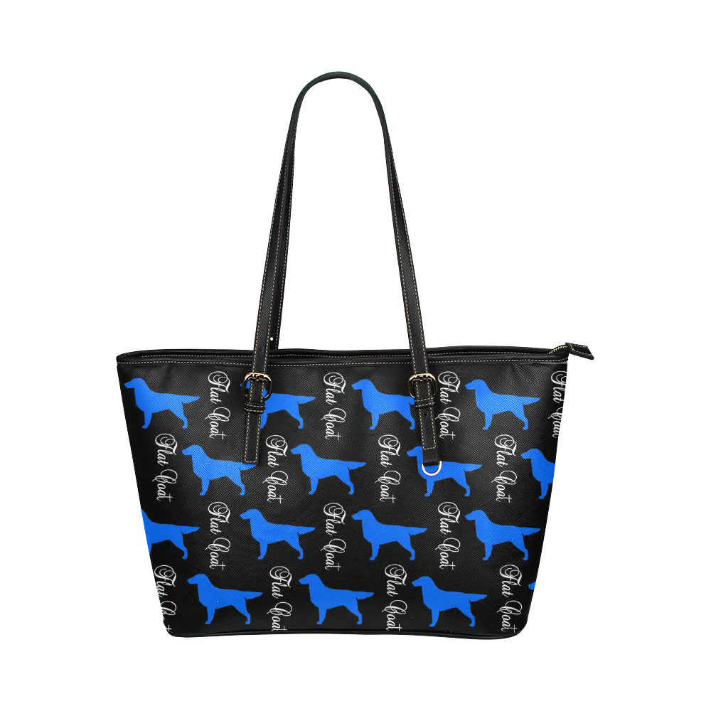 Flat Coat Leather Tote - WagALotBowWow