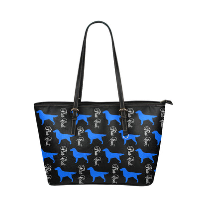 Flat Coat Leather Tote - WagALotBowWow
