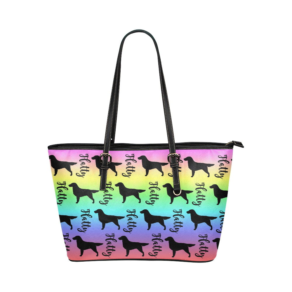 Flatty Leather Tote - WagALotBowWow