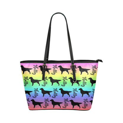 Flatty Leather Tote - WagALotBowWow