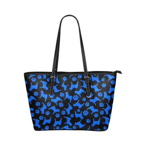 Akita Paw Leather Tote Large - WagALotBowWow