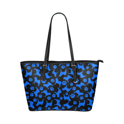 Akita Paw Leather Tote Large - WagALotBowWow