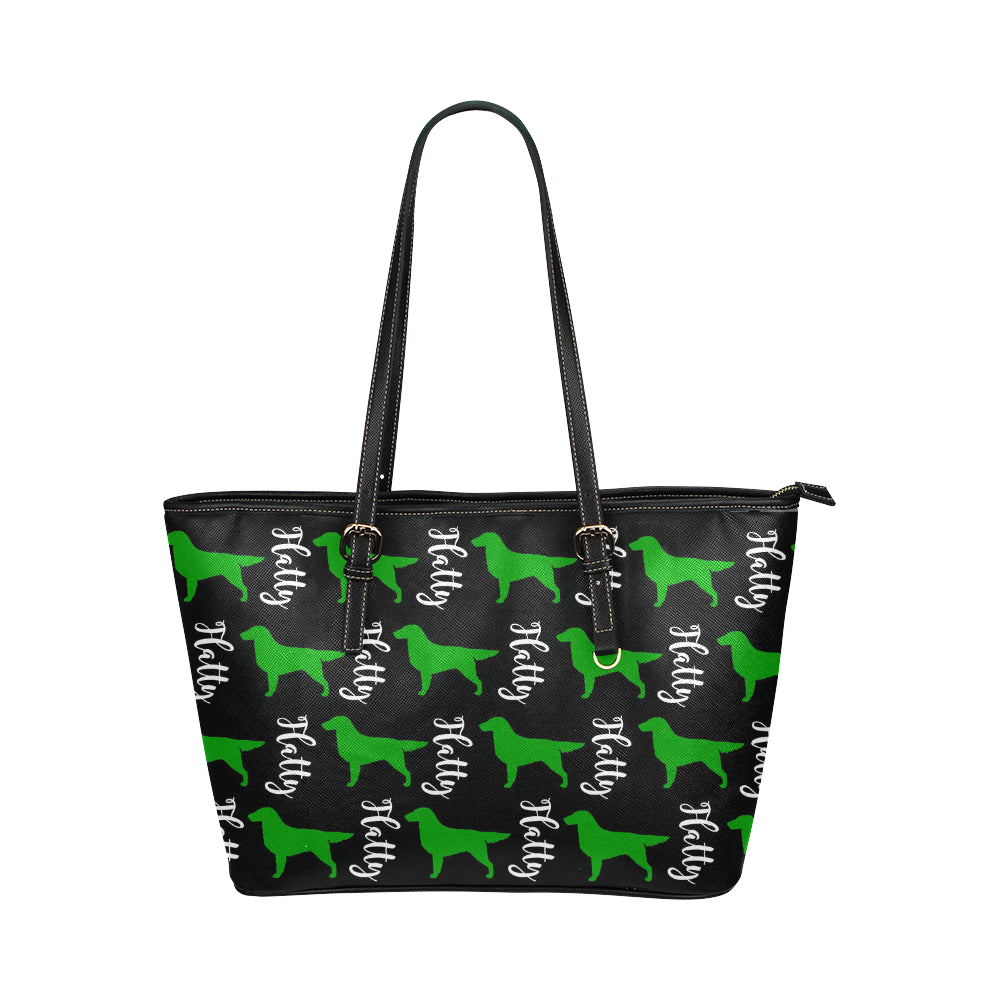 Flatty Leather Tote - WagALotBowWow