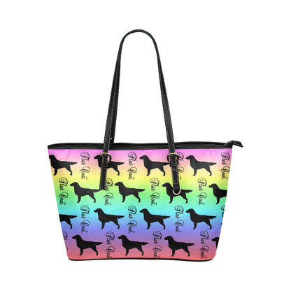 Flat Coat Leather Tote - WagALotBowWow
