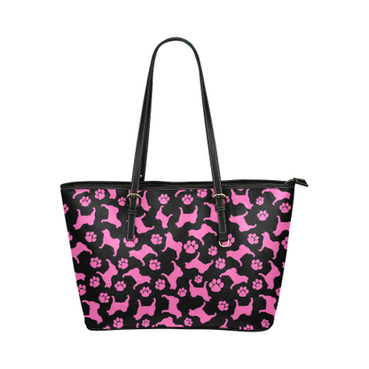 Akita Paw Leather Tote Large - WagALotBowWow