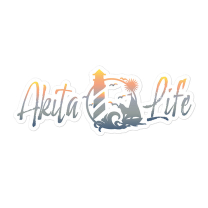 Akita Life Bubble-free stickers - WagALotBowWow