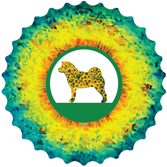 SunFlower Akita WindSpinner - WagALotBowWow