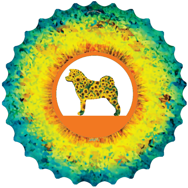 SunFlower Akita WindSpinner - WagALotBowWow