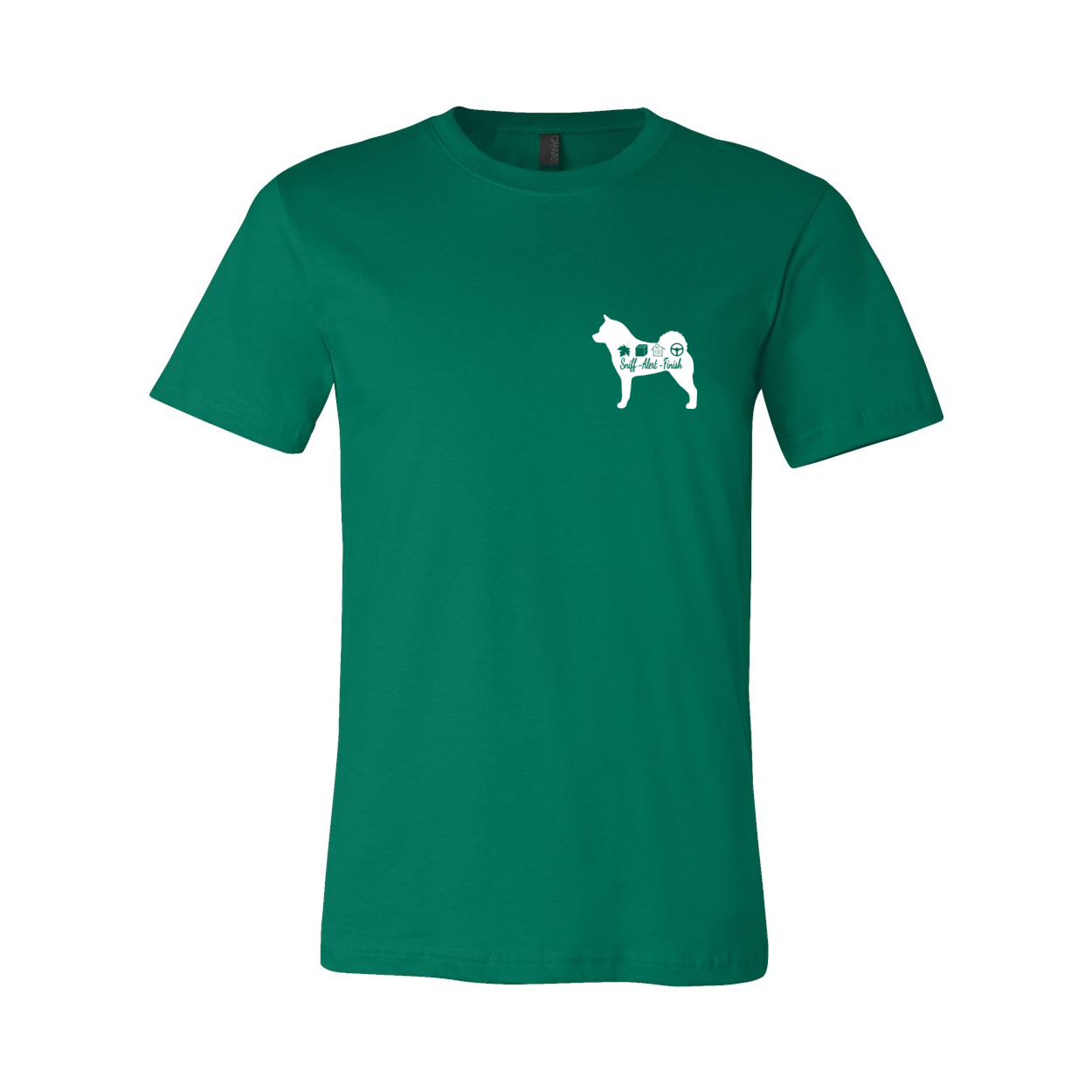 Akita Scent Sniff F/B Unisex SS Jersey Tee - WagALotBowWow