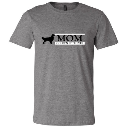 Golden Retriever Mom Black Unisex Short Sleeve Jersey Tee - WagALotBowWow