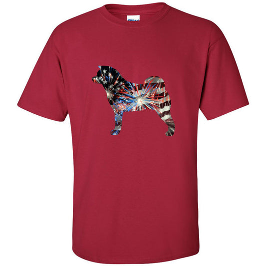 Patriotic Akita Gildan Unixsex Ultra Cotton T-Shirt - WagALotBowWow