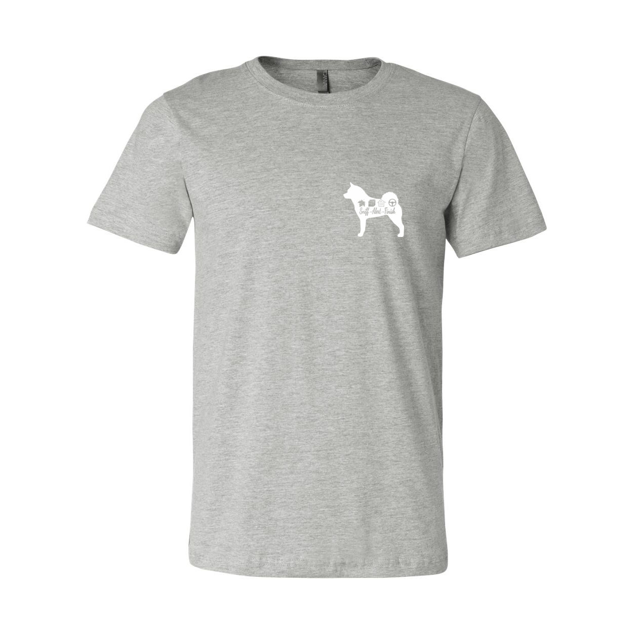 Akita Scent Sniff F/B Unisex SS Jersey Tee - WagALotBowWow