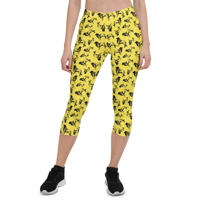 Leonberger Silhouette Capri Leggings - WagALotBowWow